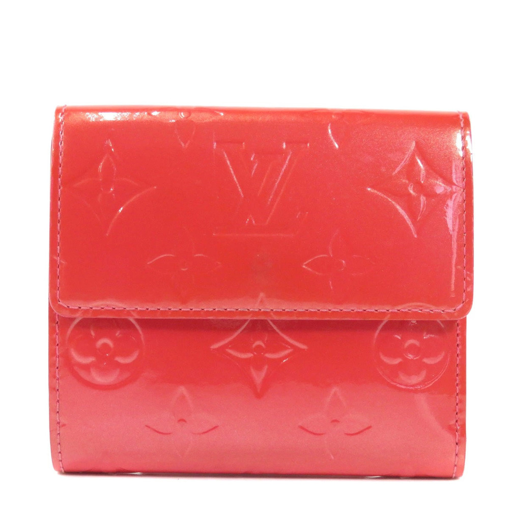 Louis Vuitton fold Portemonnaie Credit hook Bi Vernis Wallet W Billet Carte